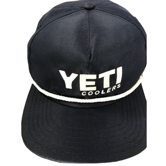 YETI Coolers Other - Yeti Coolers Adjustable Snapback Cap Rope Hat- One Size Navy Blue White